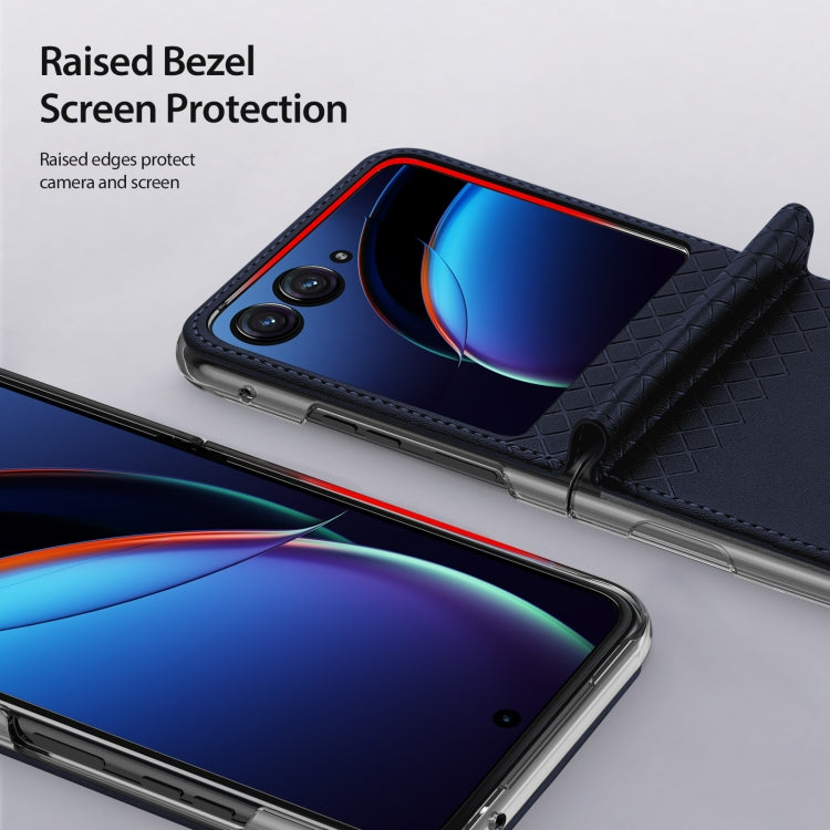 For Motorola Razr 40 Ultra DUX DUCIS Bril Series PU + TPU Phone Case