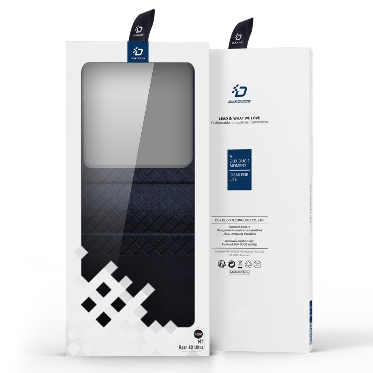For Motorola Razr 40 Ultra DUX DUCIS Bril Series PU + TPU Phone Case