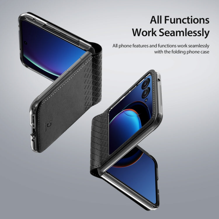 For Motorola Razr 40 Ultra DUX DUCIS Bril Series PU + TPU Phone Case