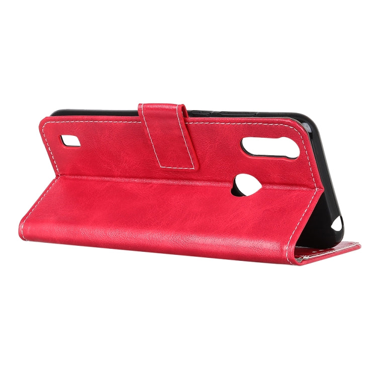 For Motorola Moto E6s 2020 Retro Crazy Horse Texture Horizontal Flip Leather Case with Holder & Card Slots & Photo Frame & Wallet