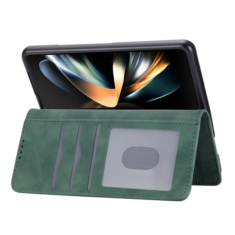 For Samsung Galaxy Z Fold6 Dierfeng Dream Line TPU + PU Leather Phone Case