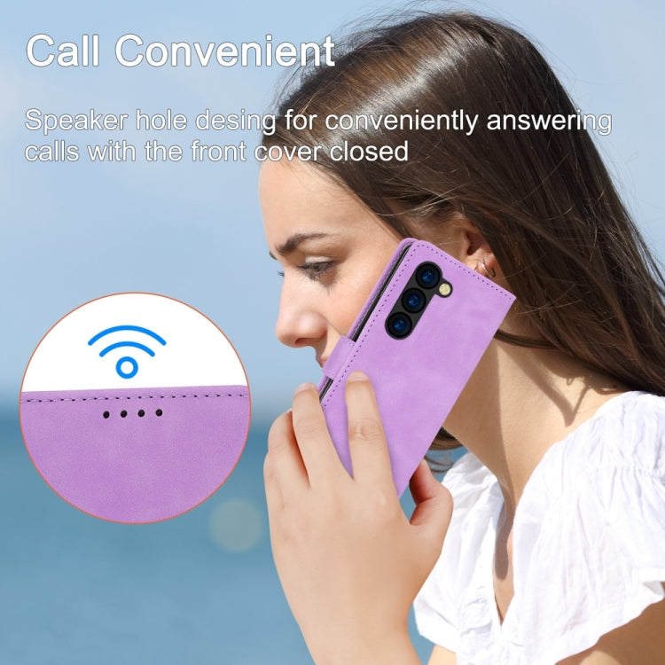 For Samsung Galaxy Z Fold6 Dierfeng Dream Line TPU + PU Leather Phone Case