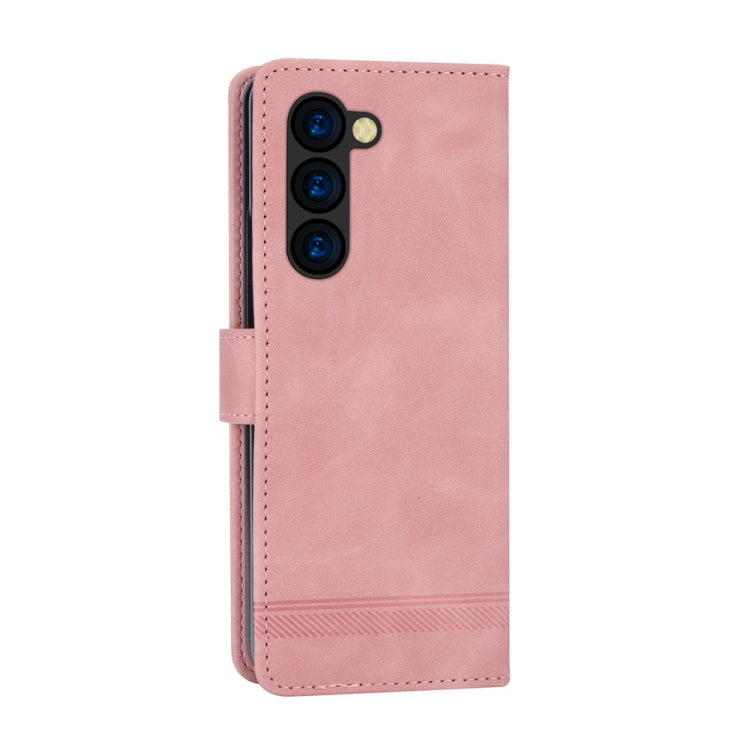 For Samsung Galaxy Z Fold6 Dierfeng Dream Line TPU + PU Leather Phone Case