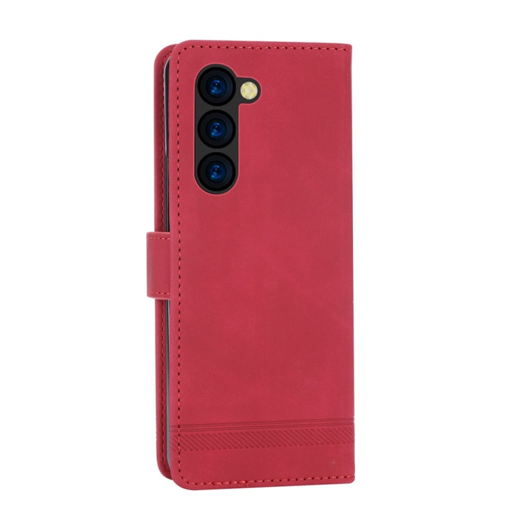 For Samsung Galaxy Z Fold6 Dierfeng Dream Line TPU + PU Leather Phone Case