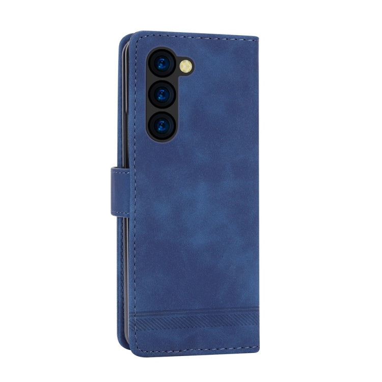 For Samsung Galaxy Z Fold6 Dierfeng Dream Line TPU + PU Leather Phone Case