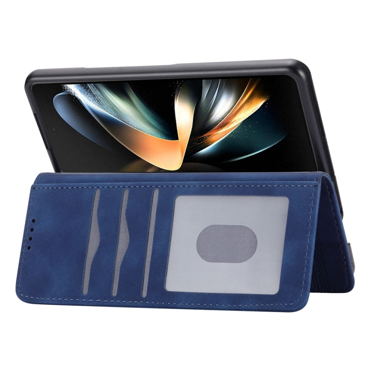 For Samsung Galaxy Z Fold6 Dierfeng Dream Line TPU + PU Leather Phone Case
