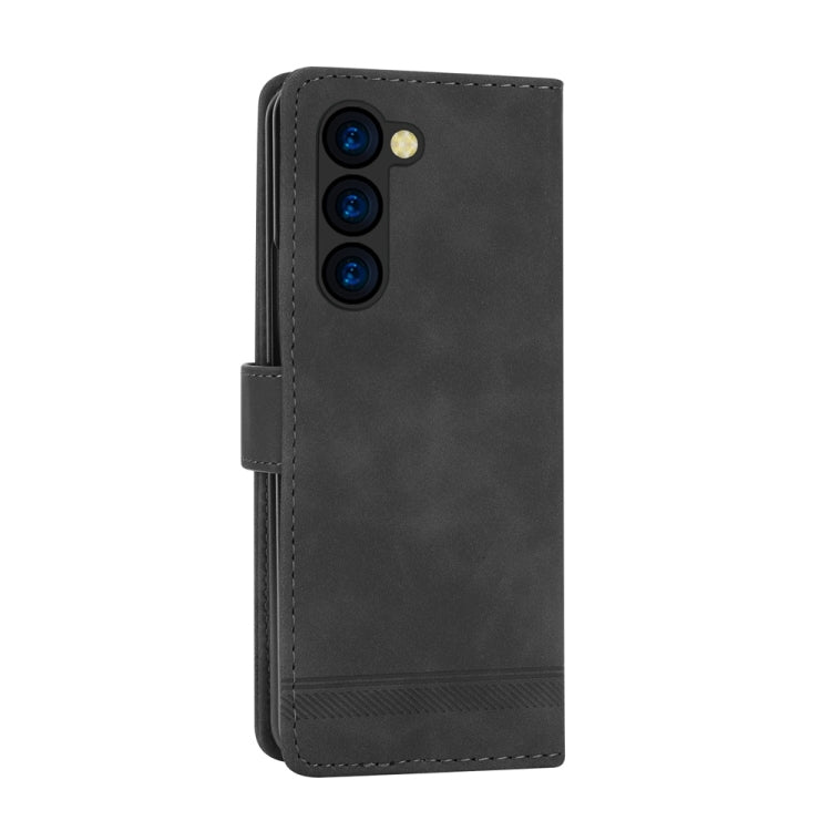 For Samsung Galaxy Z Fold6 Dierfeng Dream Line TPU + PU Leather Phone Case