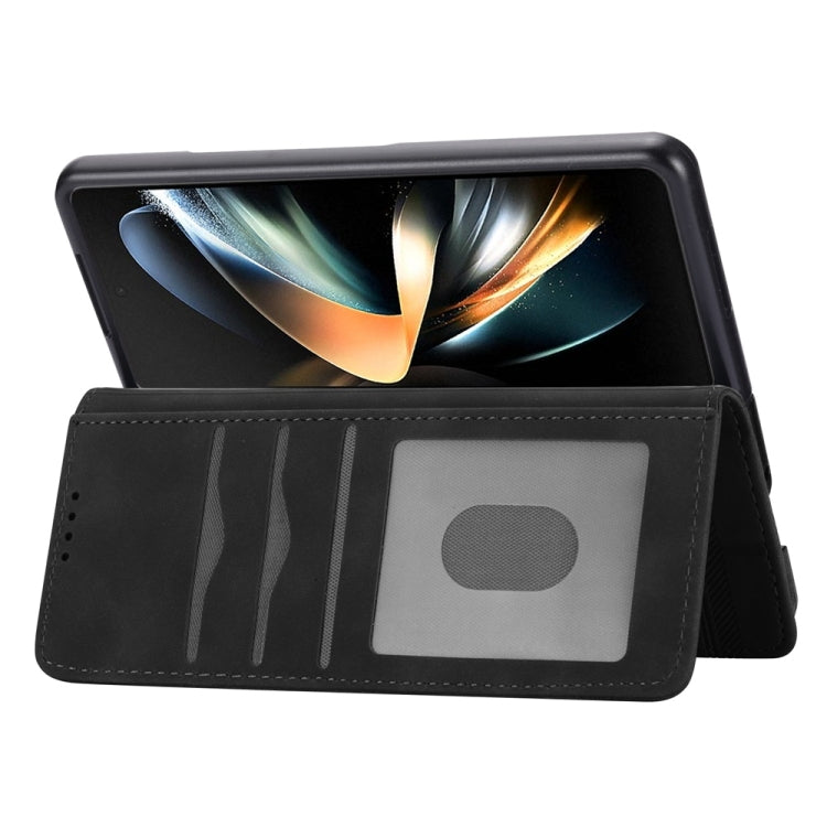 For Samsung Galaxy Z Fold6 Dierfeng Dream Line TPU + PU Leather Phone Case