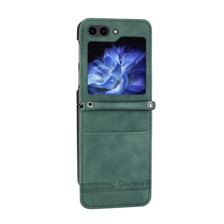 For Samsung Galaxy Z Flip6 / Flip7 FE Dierfeng Dream Line TPU + PU Leather Phone Case