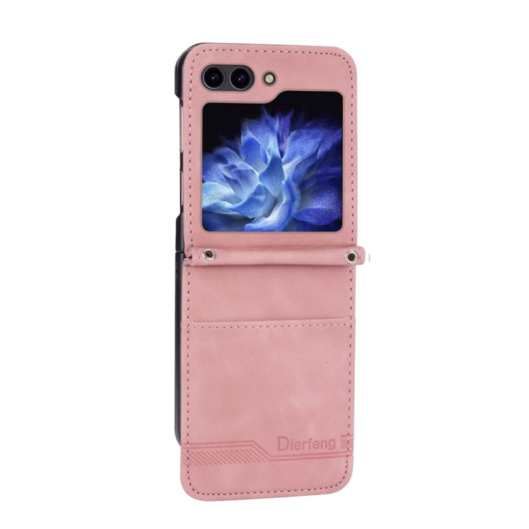 For Samsung Galaxy Z Flip6 / Flip7 FE Dierfeng Dream Line TPU + PU Leather Phone Case