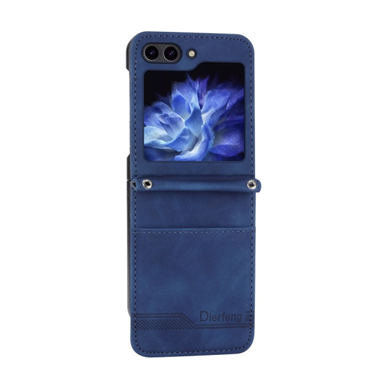 For Samsung Galaxy Z Flip6 / Flip7 FE Dierfeng Dream Line TPU + PU Leather Phone Case