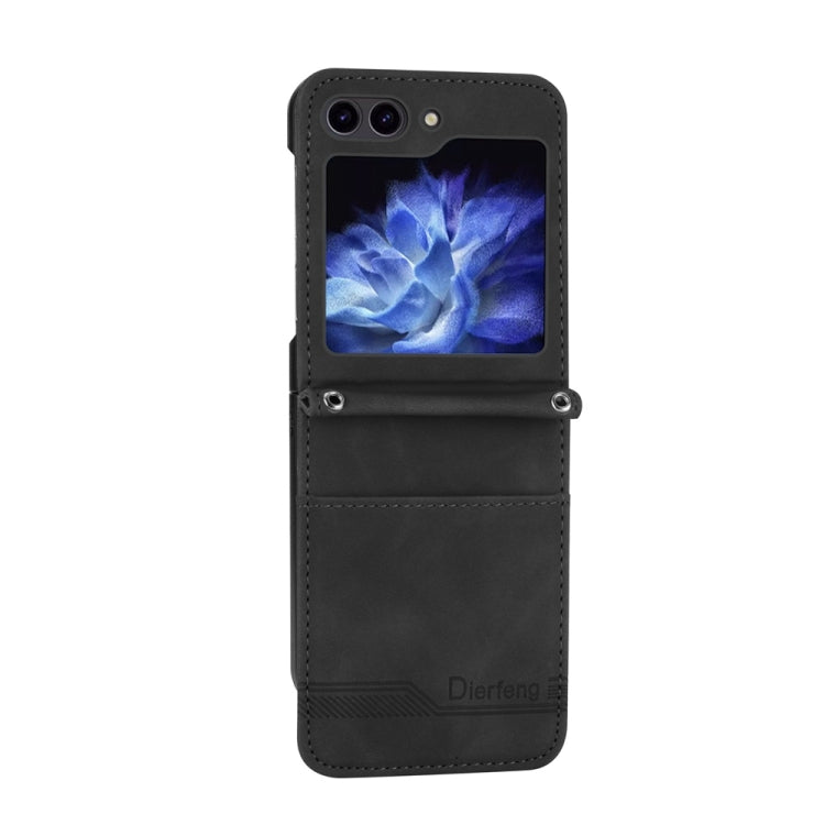 For Samsung Galaxy Z Flip6 / Flip7 FE Dierfeng Dream Line TPU + PU Leather Phone Case