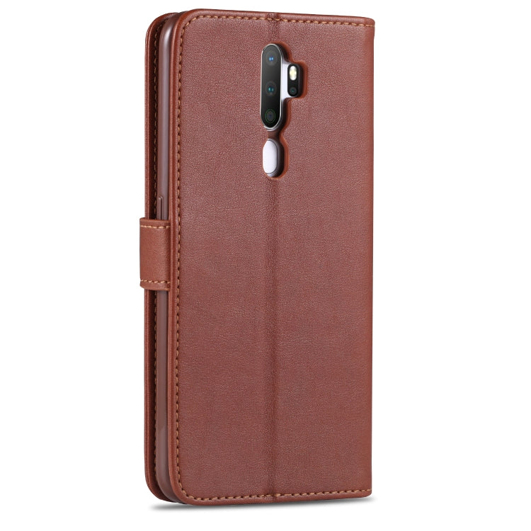 For OPPO A11x / A9(2020) AZNS Sheepskin Texture Horizontal Flip Leather Case with Holder & Card Slots & Wallet