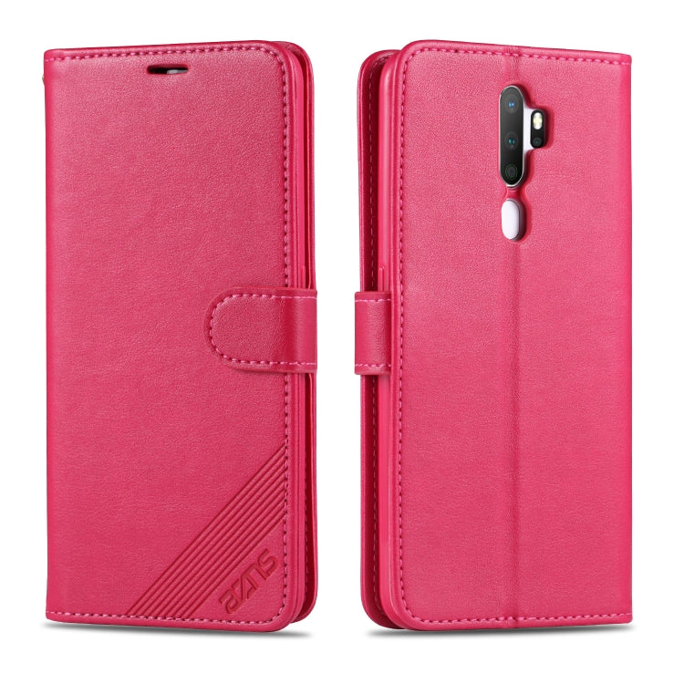 For OPPO A11x / A9(2020) AZNS Sheepskin Texture Horizontal Flip Leather Case with Holder & Card Slots & Wallet