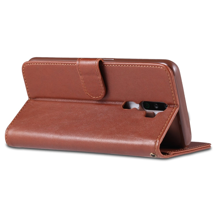 For OPPO A11x / A9(2020) AZNS Sheepskin Texture Horizontal Flip Leather Case with Holder & Card Slots & Wallet