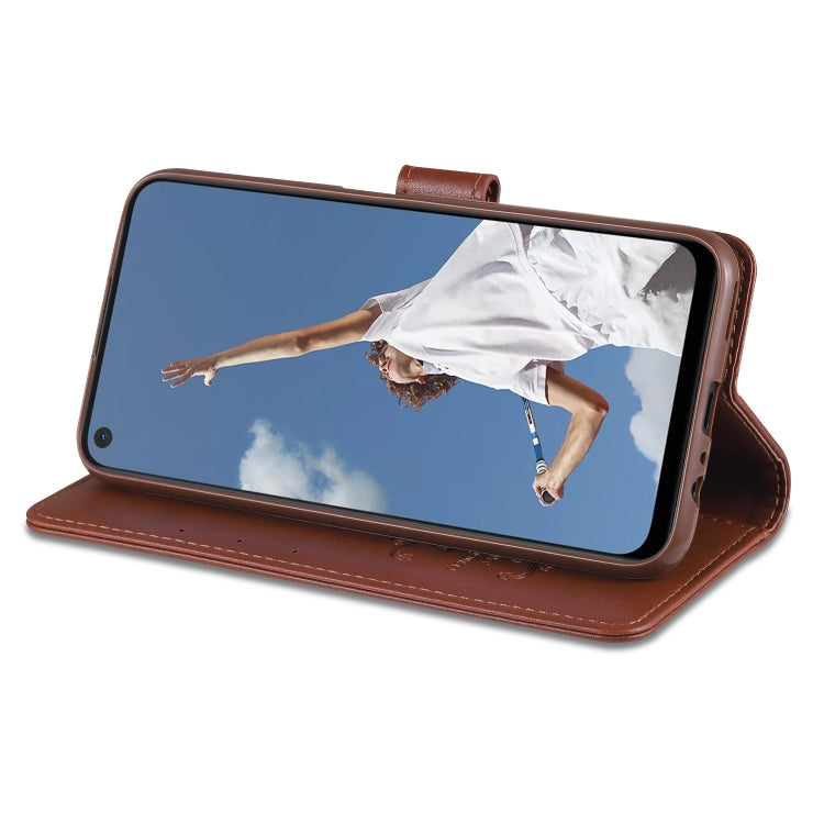 For OPPO A52 / A92 / A72 AZNS Sheepskin Texture Horizontal Flip Leather Case with Holder & Card Slots & Wallet