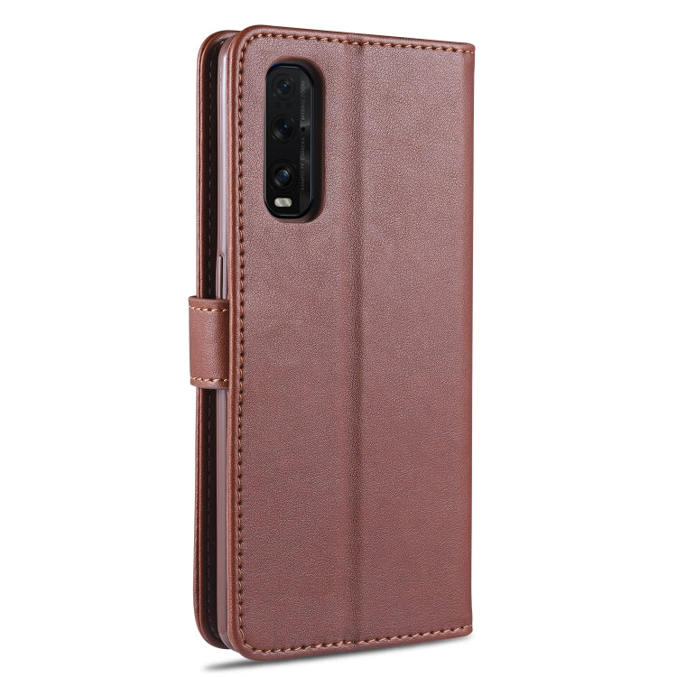 For OPPO Find X2 AZNS Sheepskin Texture Horizontal Flip Leather Case with Holder & Card Slots & Wallet