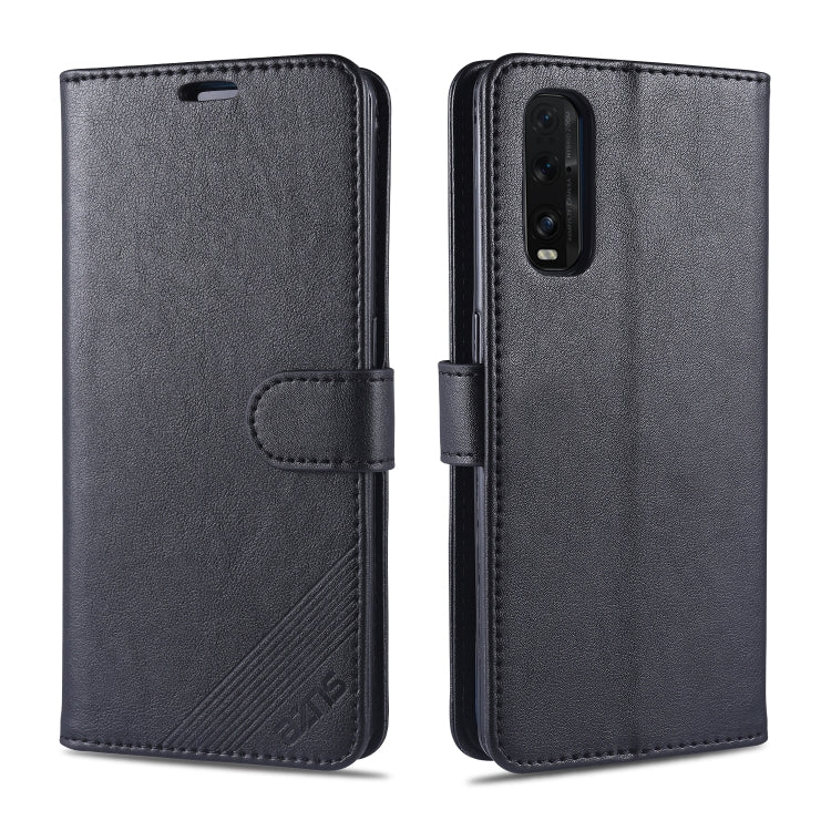 For OPPO Find X2 AZNS Sheepskin Texture Horizontal Flip Leather Case with Holder & Card Slots & Wallet