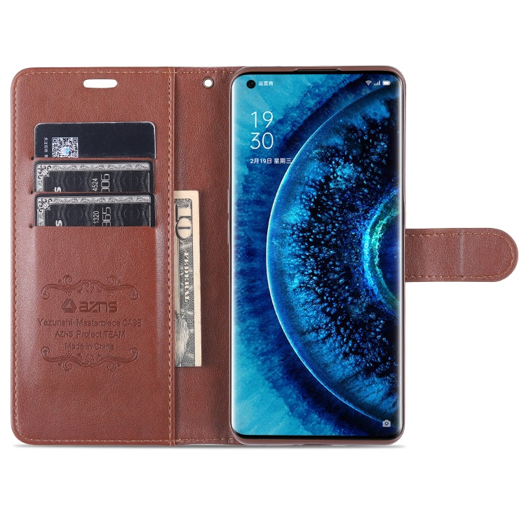 For OPPO Find X2 AZNS Sheepskin Texture Horizontal Flip Leather Case with Holder & Card Slots & Wallet