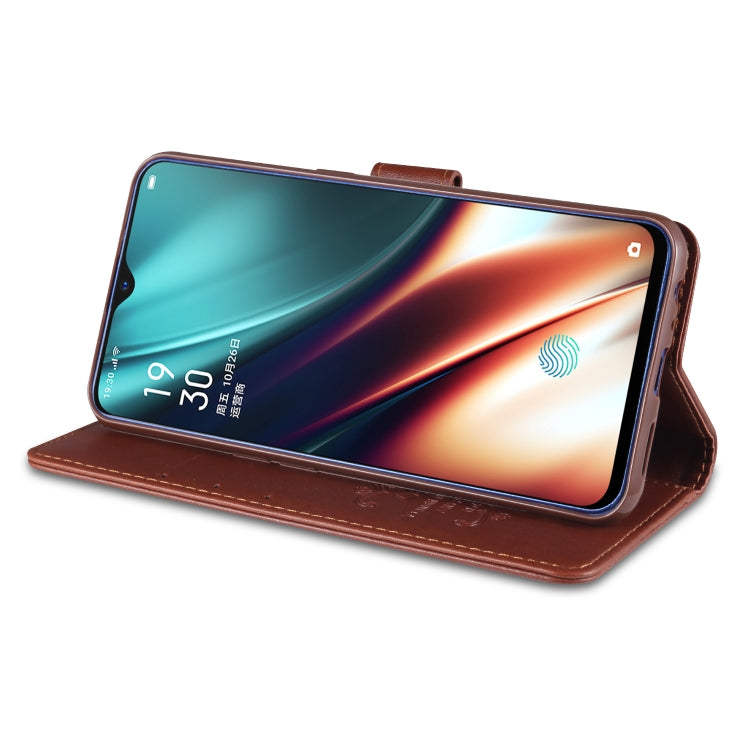 For OPPO K5 AZNS Sheepskin Texture Horizontal Flip Leather Case with Holder & Card Slots & Wallet