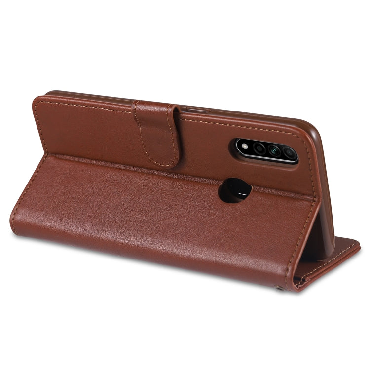 For OPPO A8 AZNS Sheepskin Texture Horizontal Flip Leather Case with Holder & Card Slots & Wallet