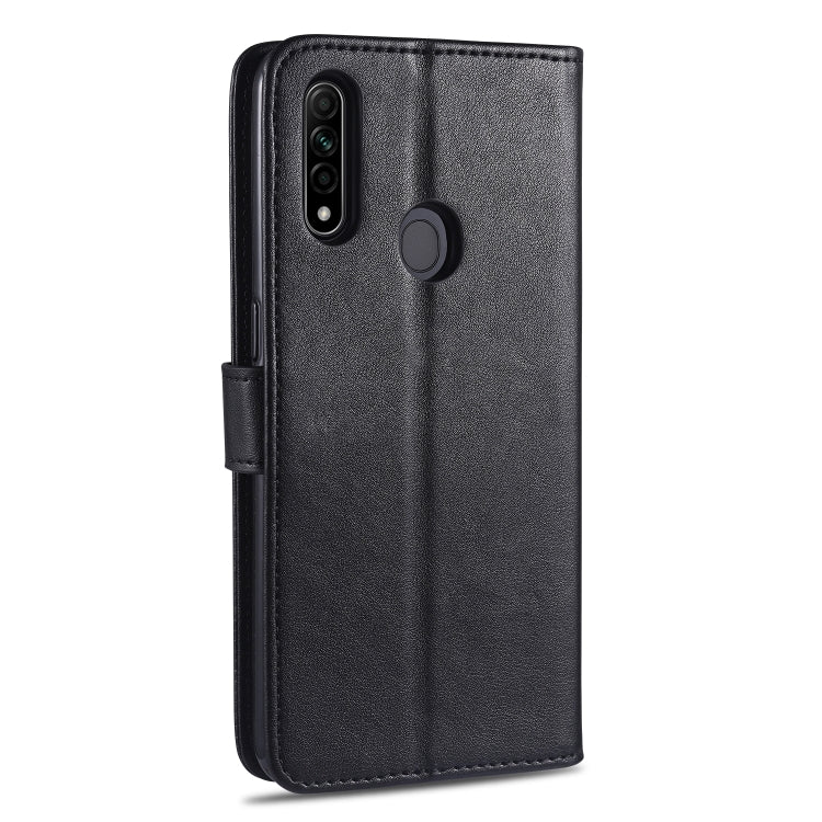 For OPPO A8 AZNS Sheepskin Texture Horizontal Flip Leather Case with Holder & Card Slots & Wallet