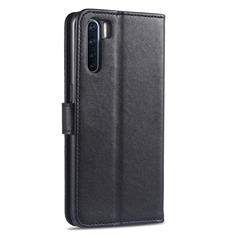 For OPPO A91 AZNS Sheepskin Texture Horizontal Flip Leather Case with Holder & Card Slots & Wallet