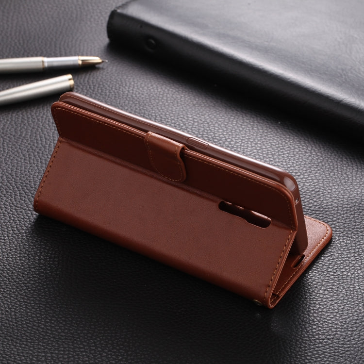 For OPPO Reno Z AZNS Sheepskin Texture Horizontal Flip Leather Case with Holder & Card Slots & Wallet