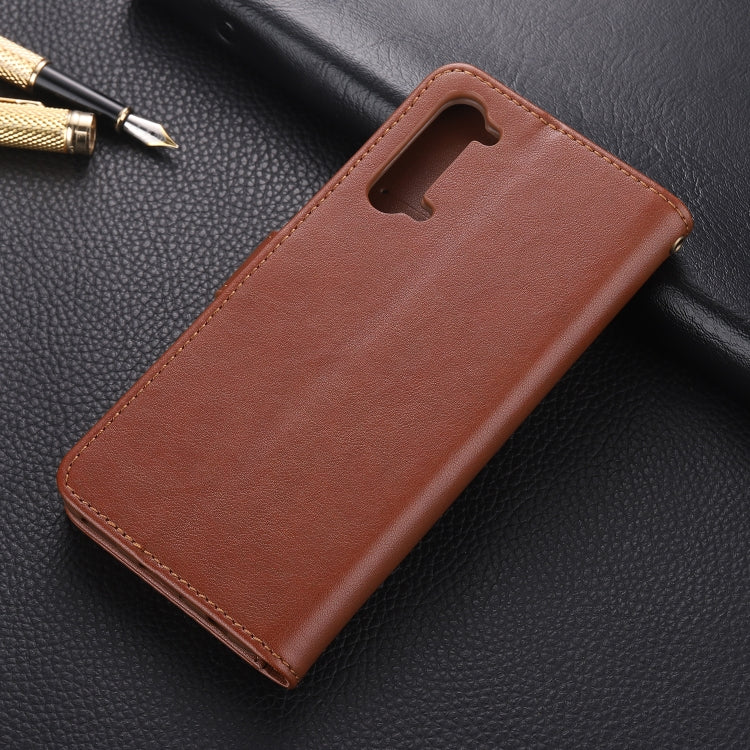 For OPPO Reno 3 AZNS Sheepskin Texture Horizontal Flip Leather Case with Holder & Card Slots & Wallet