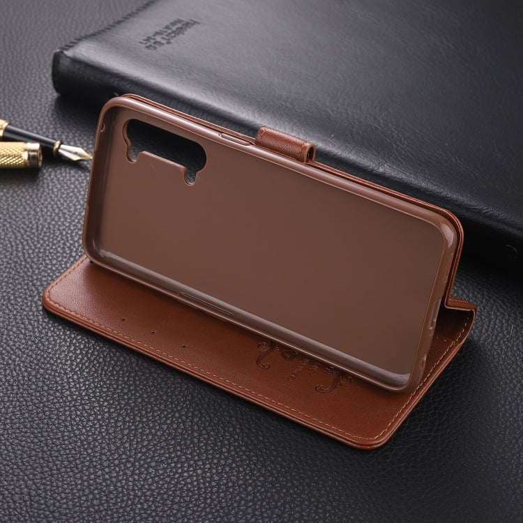 For OPPO Reno 3 AZNS Sheepskin Texture Horizontal Flip Leather Case with Holder & Card Slots & Wallet