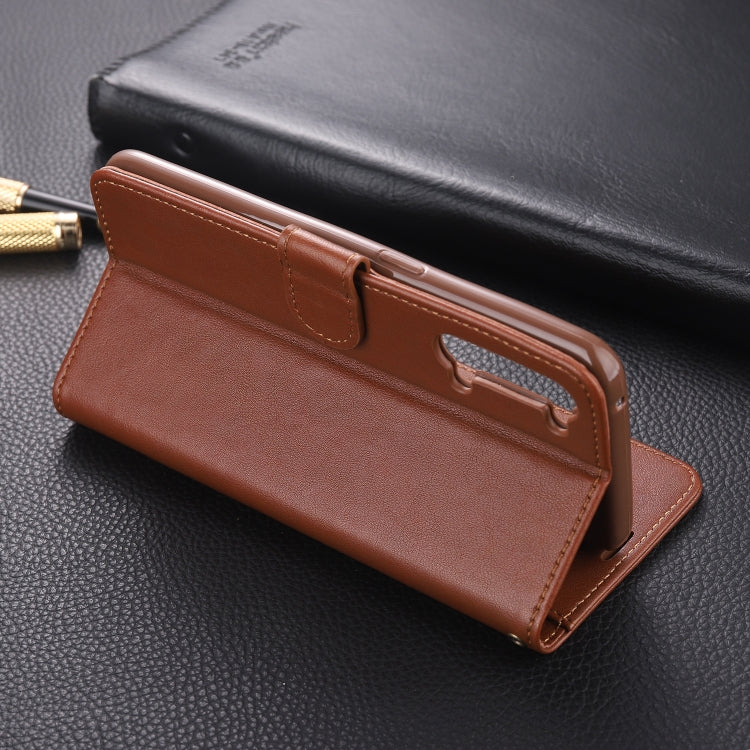 For OPPO Reno 3 AZNS Sheepskin Texture Horizontal Flip Leather Case with Holder & Card Slots & Wallet
