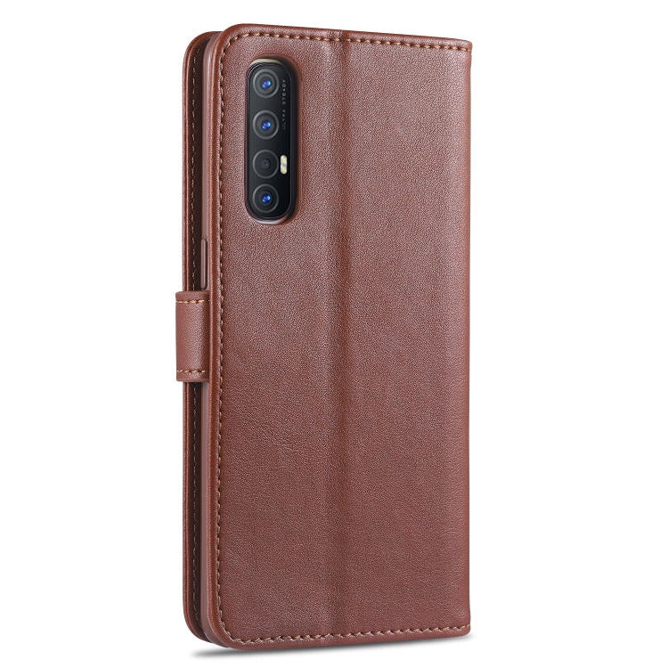 For OPPO Reno3 Pro AZNS Sheepskin Texture Horizontal Flip Leather Case with Holder & Card Slots & Wallet