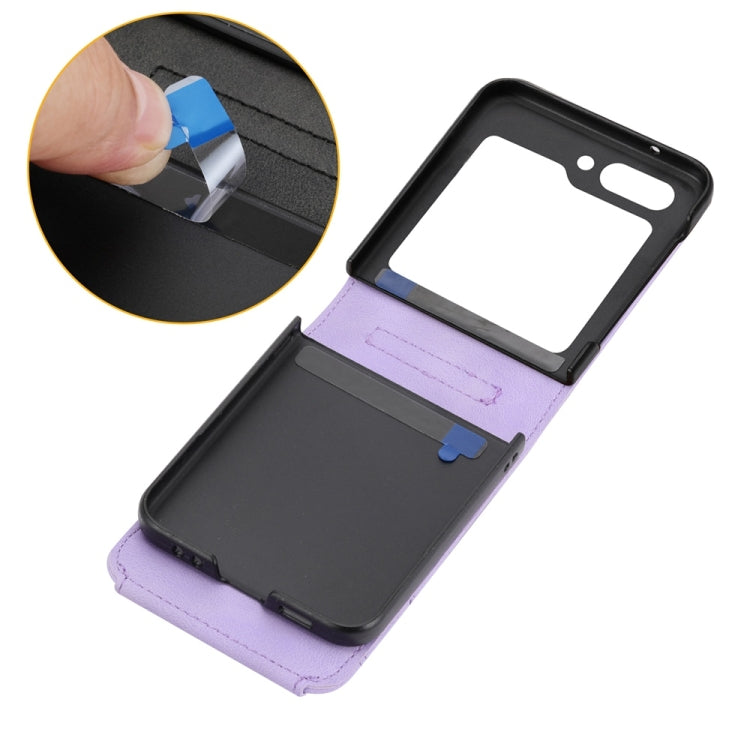 For Samsung Galaxy Z Flip6 / Flip7 FE Skin Feel Flowers Embossed Wallet Leather Phone Case