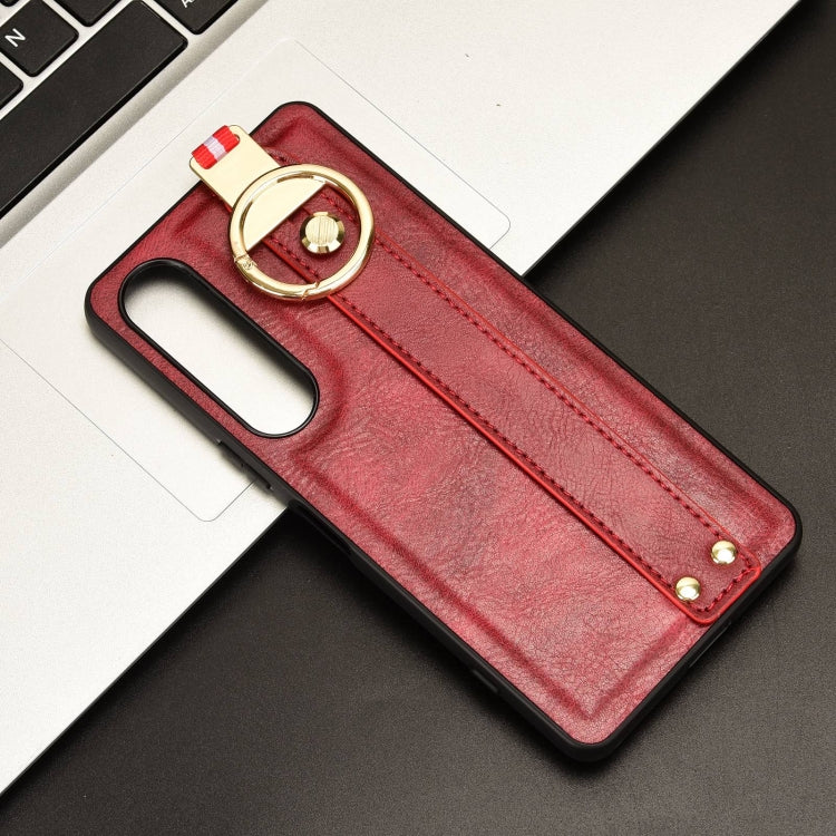 For Sony Xperia 1 VI Wristband Leather Back Phone Case