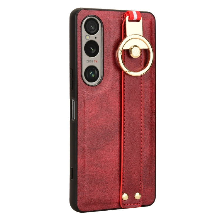 For Sony Xperia 1 VI Wristband Leather Back Phone Case