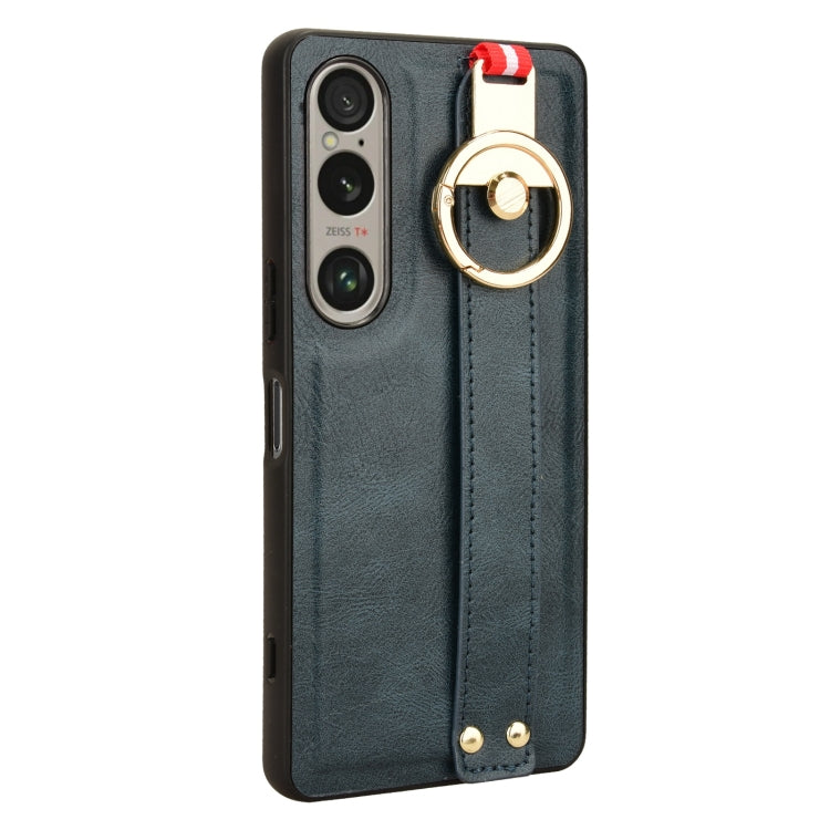 For Sony Xperia 1 VI Wristband Leather Back Phone Case