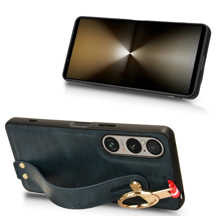 For Sony Xperia 1 VI Wristband Leather Back Phone Case