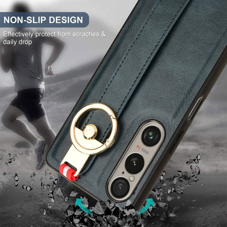 For Sony Xperia 1 VI Wristband Leather Back Phone Case