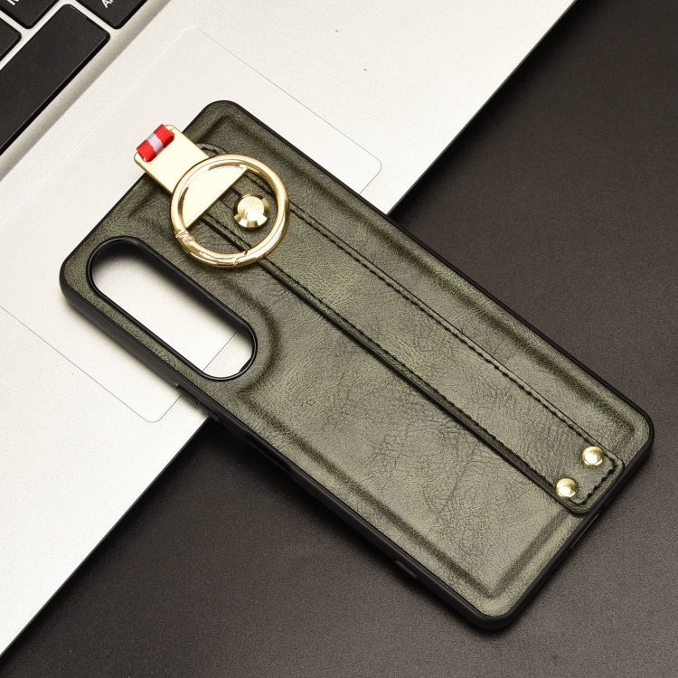 For Sony Xperia 1 VI Wristband Leather Back Phone Case