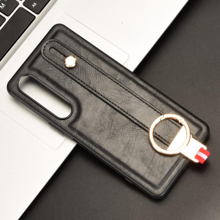 For Sony Xperia 1 VII Wristband Leather Back Phone Case