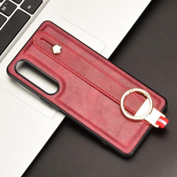 For Sony Xperia 1 VII Wristband Leather Back Phone Case