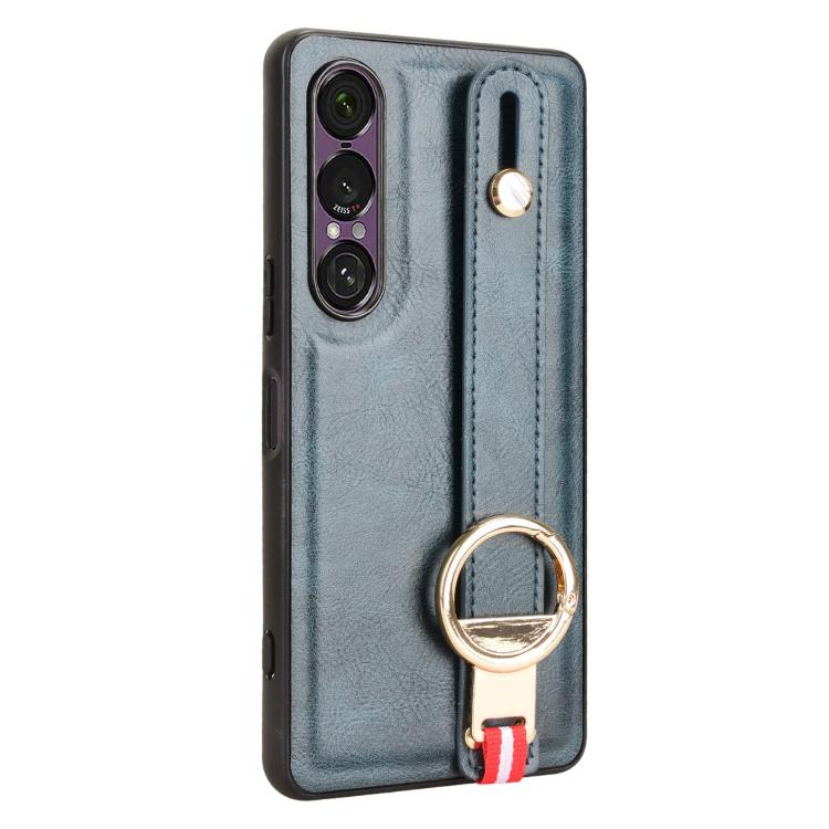 For Sony Xperia 1 VII Wristband Leather Back Phone Case