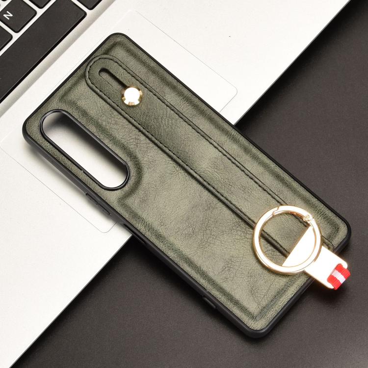 For Sony Xperia 1 VII Wristband Leather Back Phone Case