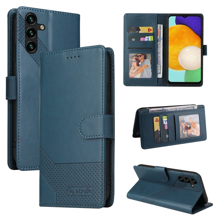 For Samsung Galaxy A14 5G GQUTROBE Skin Feel Magnetic Leather Phone Case