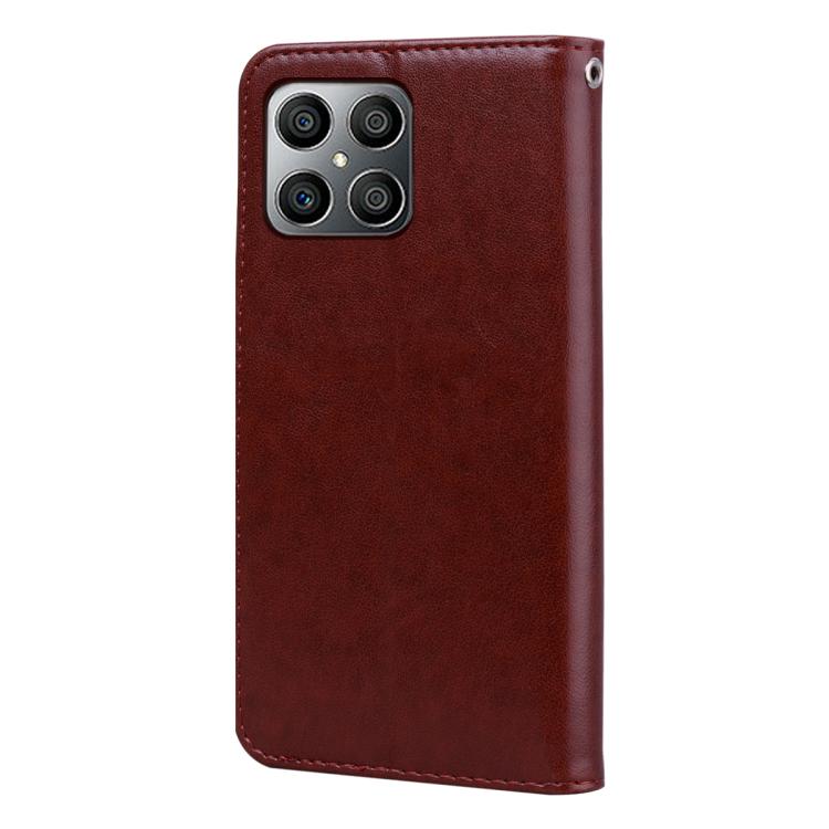 For Honor X8c 4G / X8b Rose Embossed Flip PU Leather Phone Case