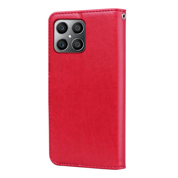 For Honor X8c 4G / X8b Rose Embossed Flip PU Leather Phone Case