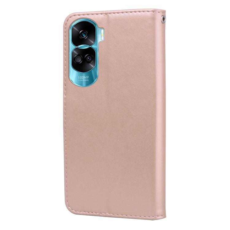 For Honor 90 Lite 5G / X50i 5G Rose Embossed Flip PU Leather Phone Case