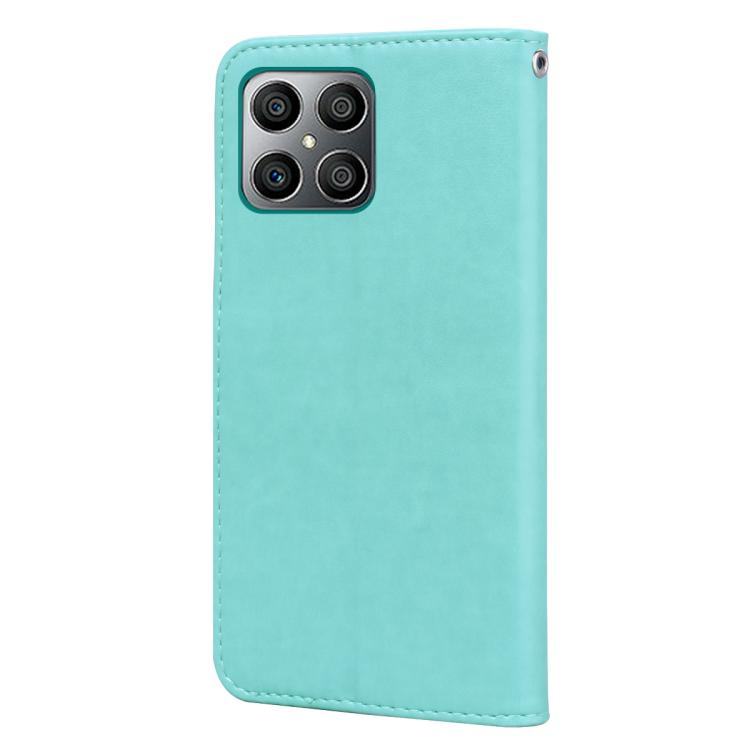 For Honor 400 Smart 5G / X7d 5G Rose Embossed Flip PU Leather Phone Case
