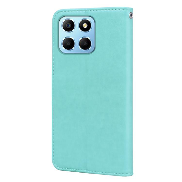 For Honor X6a / X6b / X5b / X6c Rose Embossed Flip PU Leather Phone Case
