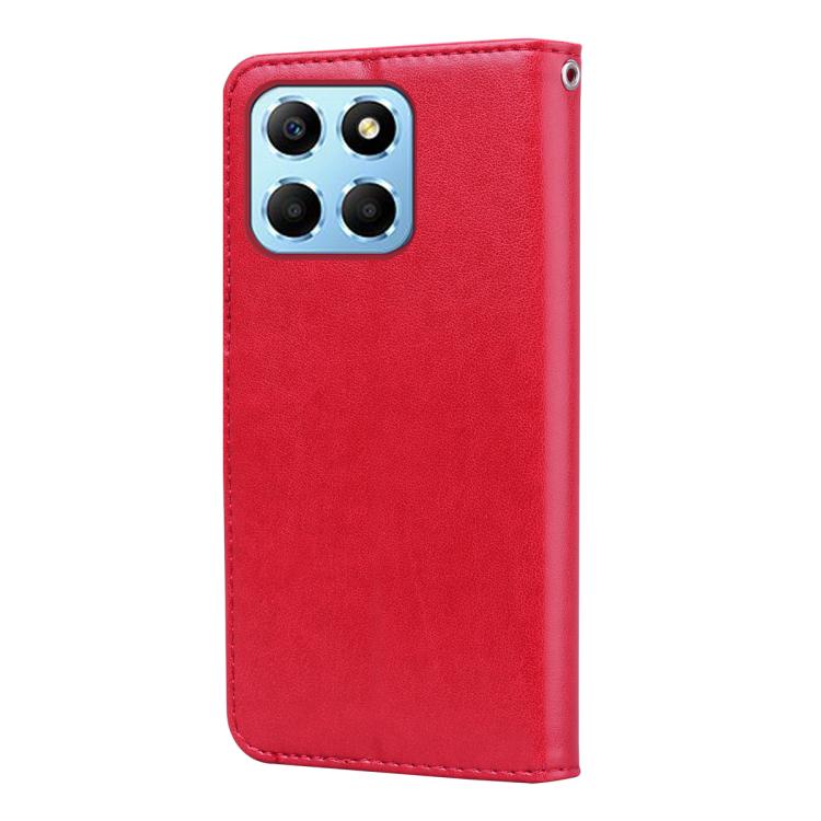 For Honor X6a / X6b / X5b / X6c Rose Embossed Flip PU Leather Phone Case